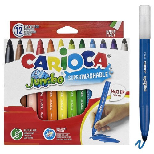 Carioca Μαρκαδοροι Jumbo Box 12