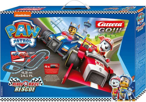 CARRERA GO!!! SET: PAW PATROL - READY RACE RESCUE - BATTERY OPERATED 1:43