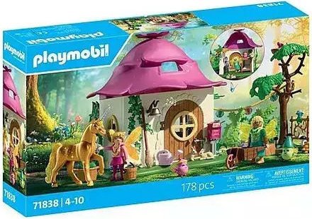 PLAYMOBIL COZY FAIRY HOME WITH GOLDEN UNICORN