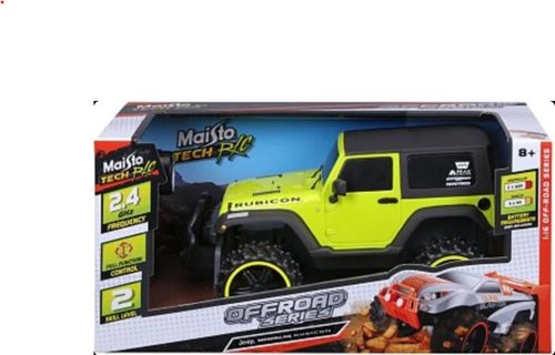 MAISTO RC-JEEP WRANGLER RUBICON 1/16 YELLOW