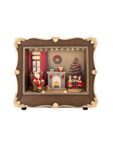 Καδρο Δωματιο Αι Βασιλη Με Φως-Μουσικη 26Χ10Χ22Εκ Μπαταριας