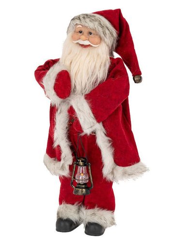 Κοκκινος Υφασματινος Αγιος Βασιλης 45Εκ