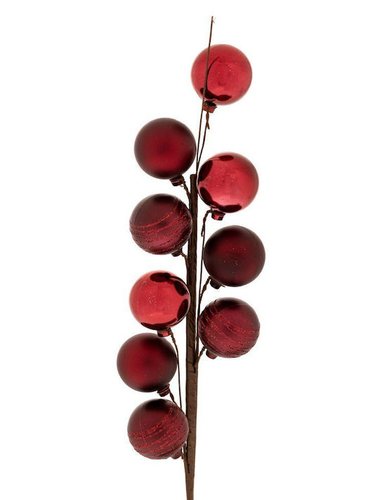 Μπορντω Κλαδι Με 9 Μπαλλιτσες 45Εκ