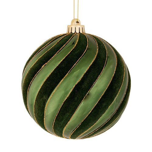 Σκουρη Πρασινη Γυαλιστερη Πλαστικη Μπαλα 12Εκ