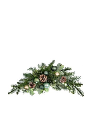 Πρασινη Αψιδα Με Κουκουναρια Και Μπαλες 66Εκ