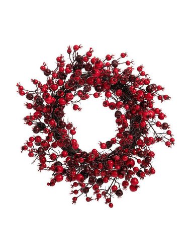 Στεφανι Με Κοκκινα Berries 40Εκ