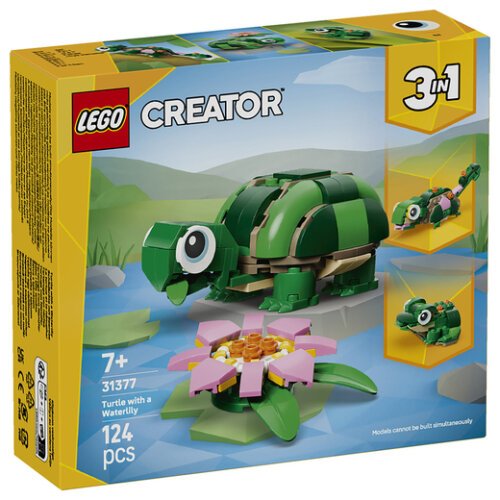 CREATOR TURTLE WITH A WATER LILY FLOWER