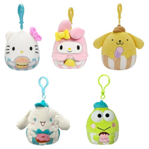 SQUISHMALLOWS SANRIO HELLO KITTY AND FRIENDS ΛΟΥΤΡΙΝΟ ΜΠΡΕΛΟΚ FOOD TRUCK TREATS 9EK- 1 TEM