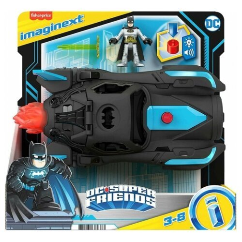 IMAGINEXT BATMAN & BATMOBILE ΜΕ ΦΩΤΑ ΚΑΙ ΗΧΟΥΣ