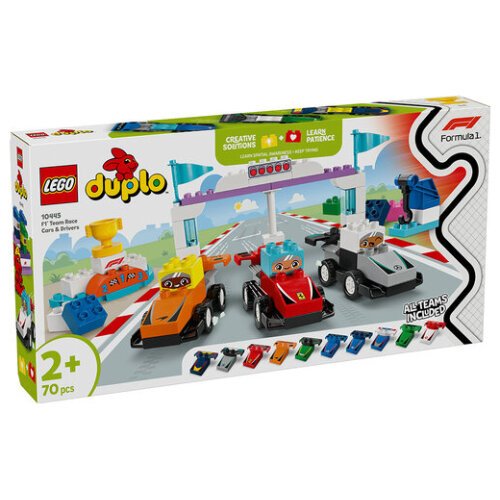 DUPLO TOWN ΑΓΩΝΙΣΤΙΚΑ ΑΥΤΟΚΙΝΗΤΑ ΚΑΙ ΟΔΗΓΟΙ ΟΜΑΔΑΣ F1