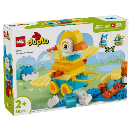 DUPLO TOWN 3ΣΕ1 ΖΩΑ ΣΕ ΤΡΟΧΟΥΣ