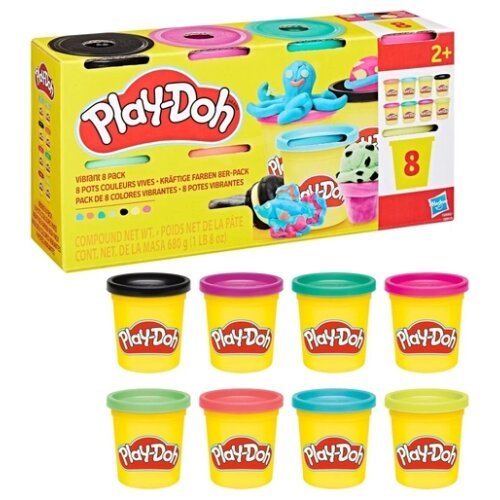 PLAY-DOH ΣΕΤ 8 ΒΑΖΑΚΙΑ VIBRANT
