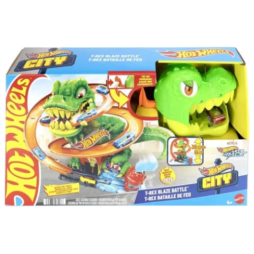HOT WHEELS CITY T REX ΠΥΡΟΣΒΕΣΤΙΚΟΣ ΣΤΑΘΜΟΣ ΟΧΗΜΑ